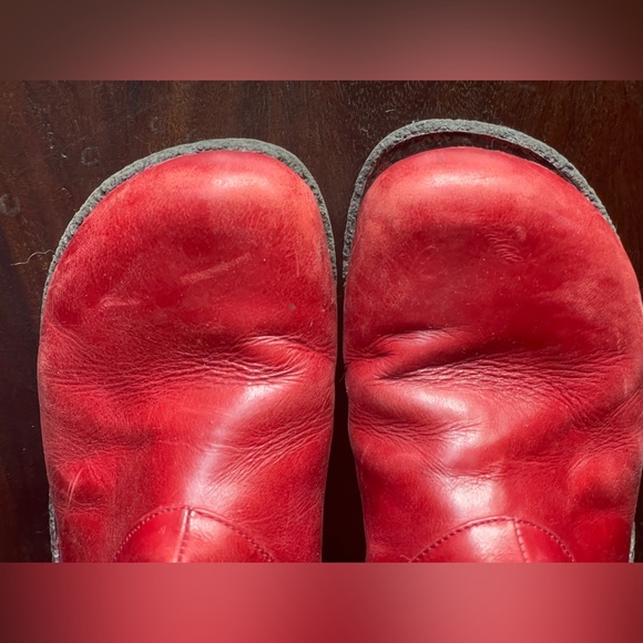 giraudon new york red buckle boots - Picture 5 of 11